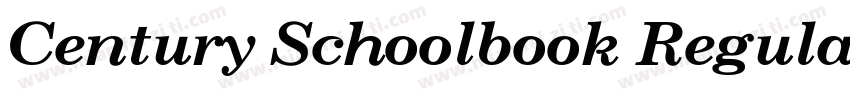 Century Schoolbook Regular字体转换
